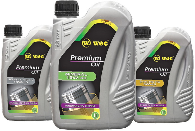 Основа премиальной линейки моторных масел WOG - продукты WOG Premium Synthetic, WOG Premium Semisyntheti и WOG Premium Mineral
